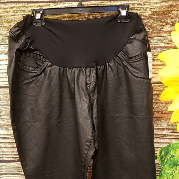 Motherhood Maternity/Indigo Blue Black pants NWT - Picture 5 of 8